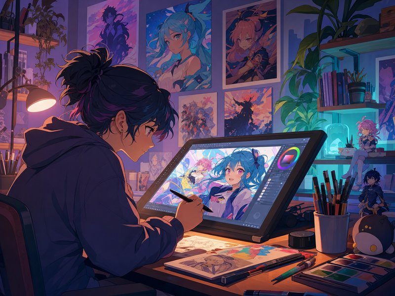 丝瓜视频 - 动漫数字艺术创作教程